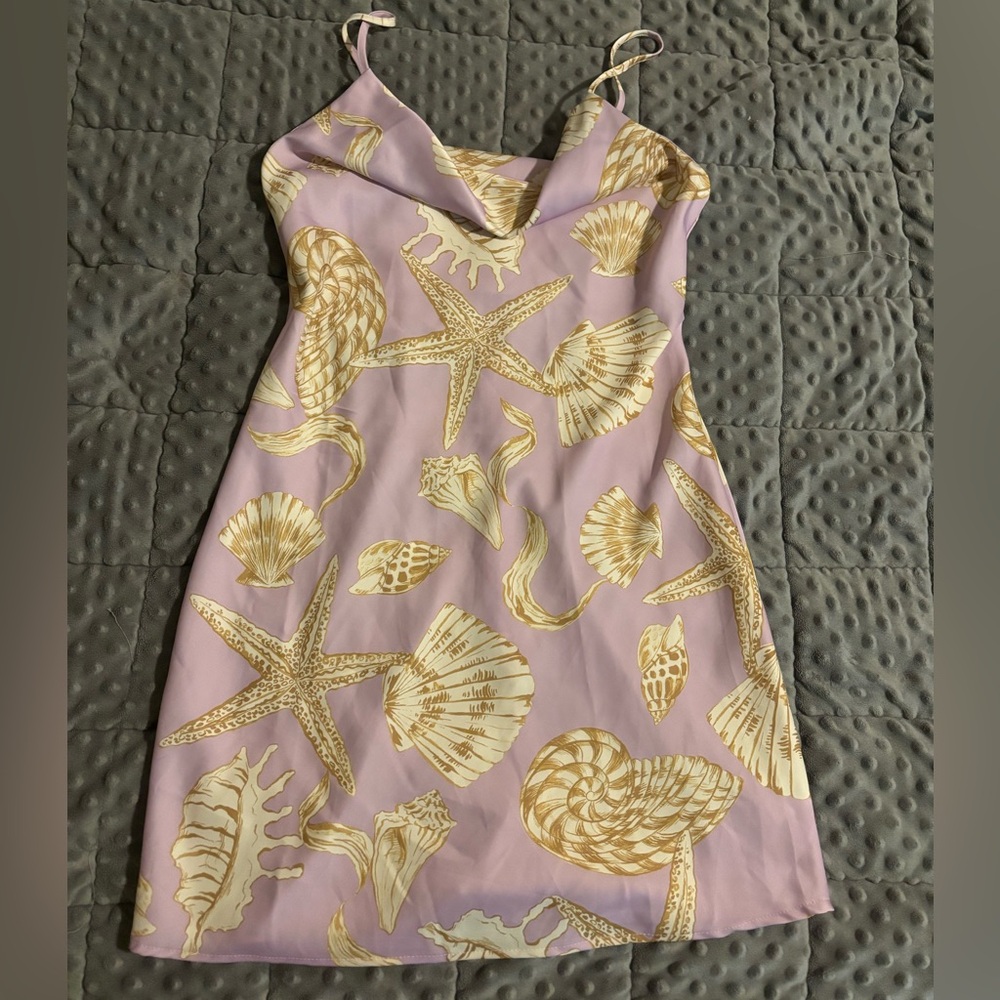 Urban Outfitters Satin Seashell Dress - Picture 4 of 5